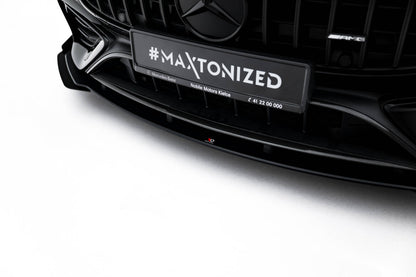 Street Pro Frontlippe passend für Mercedes-AMG CLE 53 C236 schwarz matt + Hochglanz Flaps