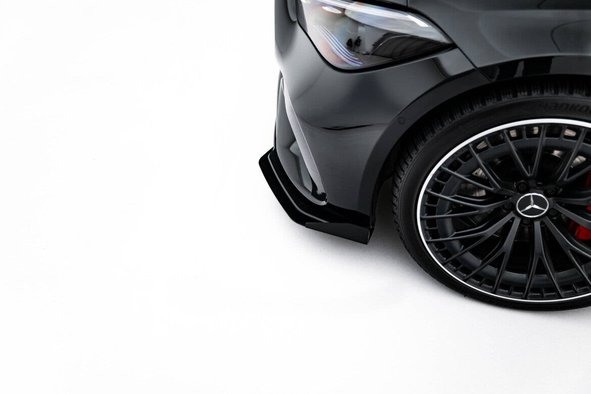 Street Pro Frontlippe passend für Mercedes-AMG CLE 53 C236 schwarz matt + Hochglanz Flaps