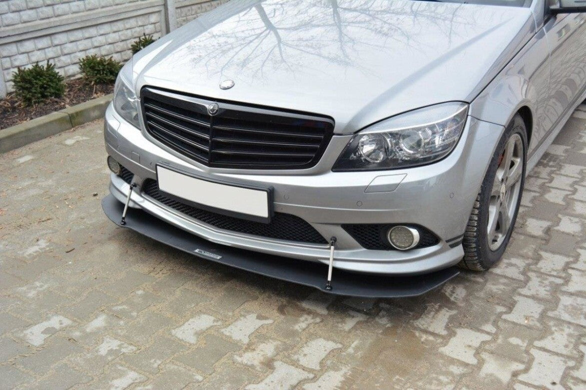 Street Pro Frontlippe passend für Mercedes C Limousine / Kombi AMG-Line W204 / S204 schwarz matt