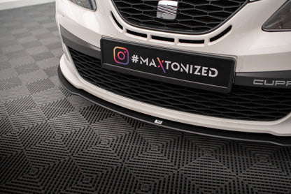 Street Pro Frontlippe passend für Seat Ibiza Sport Coupe Mk4 schwarz matt