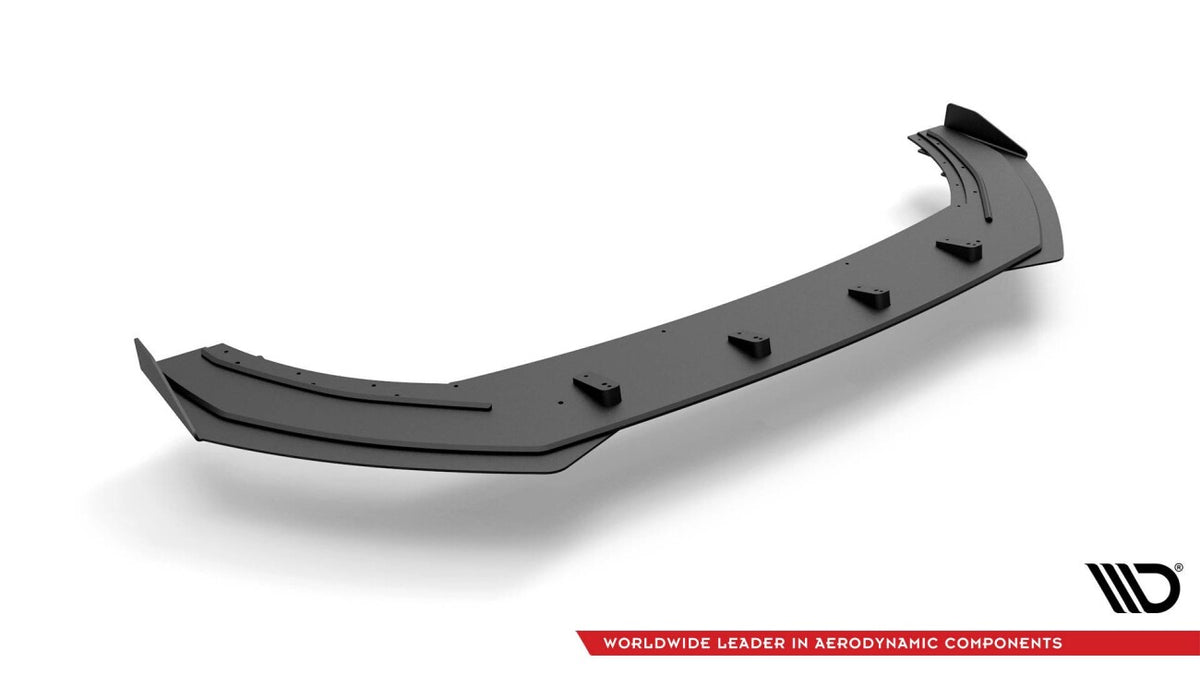 Street Pro Frontlippe passend für Seat Leon FR Mk4 schwarz matt + Hochglanz Flaps
