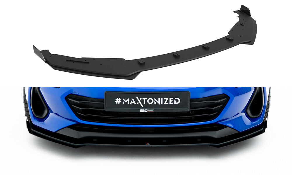 Street Pro Frontlippe passend für Subaru BRZ Mk2 schwarz matt + Hochglanz Flaps