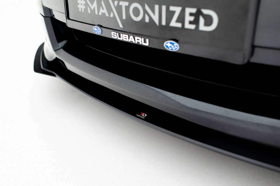 Street Pro Frontlippe passend für Subaru Impreza WRX STI Mk3 FL schwarz matt + Hochglanz Flaps