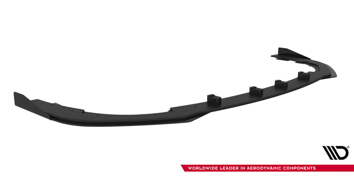 Street Pro Frontlippe passend für Subaru Impreza WRX STI Mk3 FL schwarz matt + Hochglanz Flaps