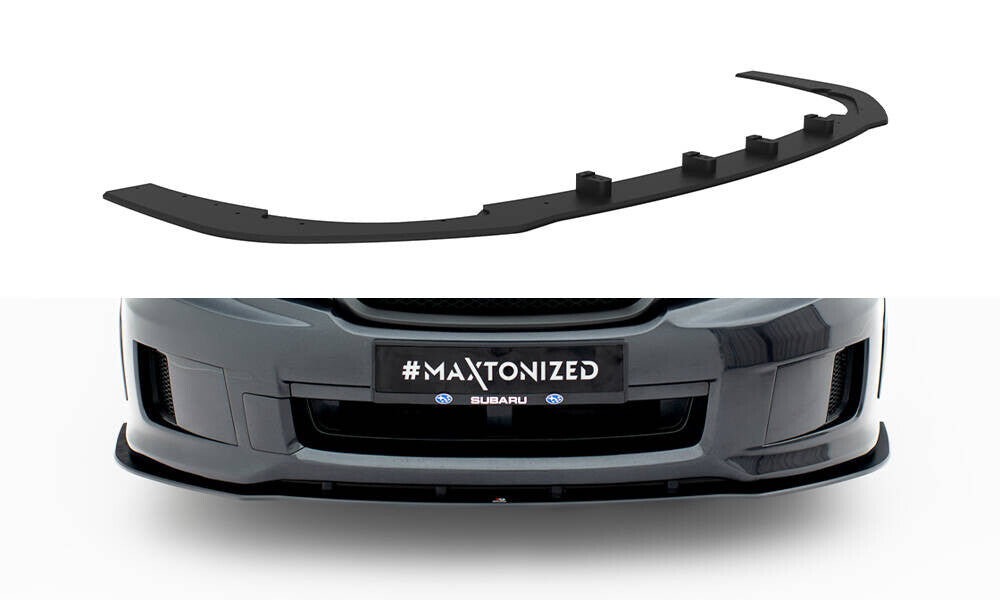 Street Pro Frontlippe passend für Subaru Impreza WRX STI Mk3 FL schwarz matt