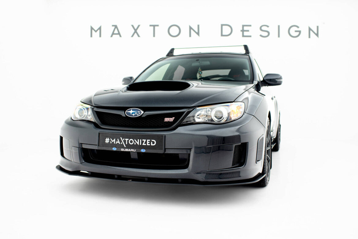 Street Pro Frontlippe passend für Subaru Impreza WRX STI Mk3 FL schwarz matt