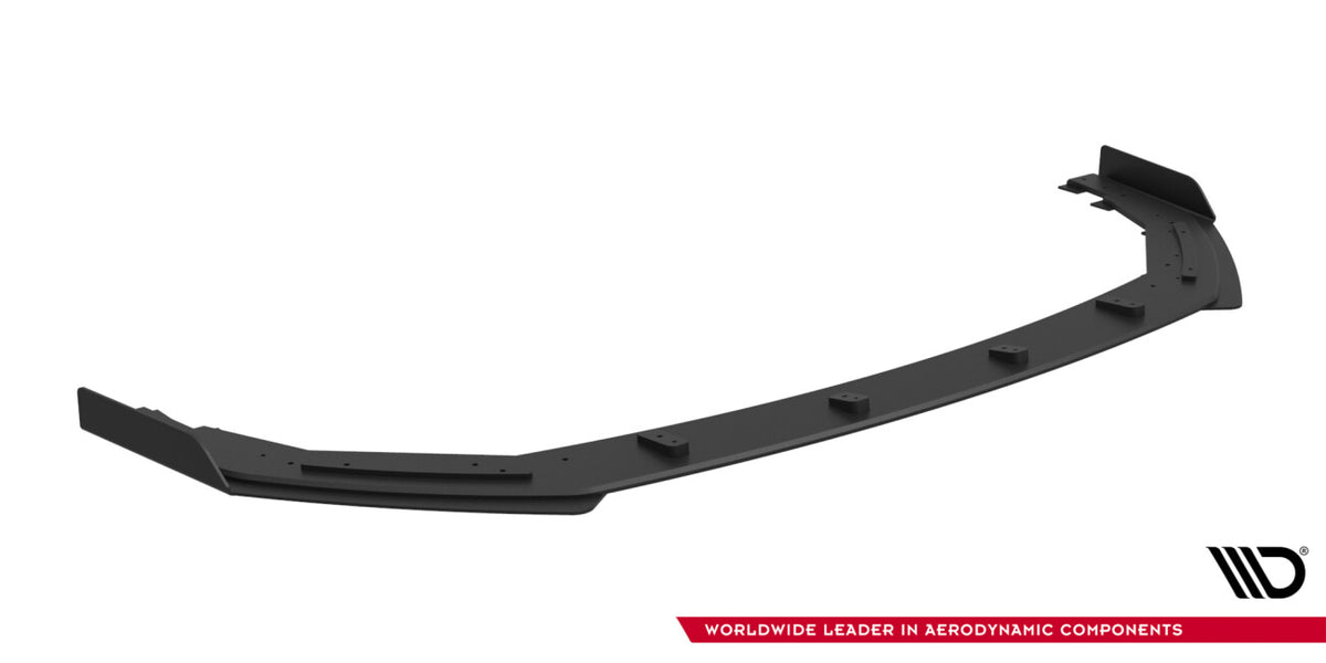 Street Pro Frontlippe passend für Toyota GR Corolla Mk12 schwarz matt + Hochglanz Flaps