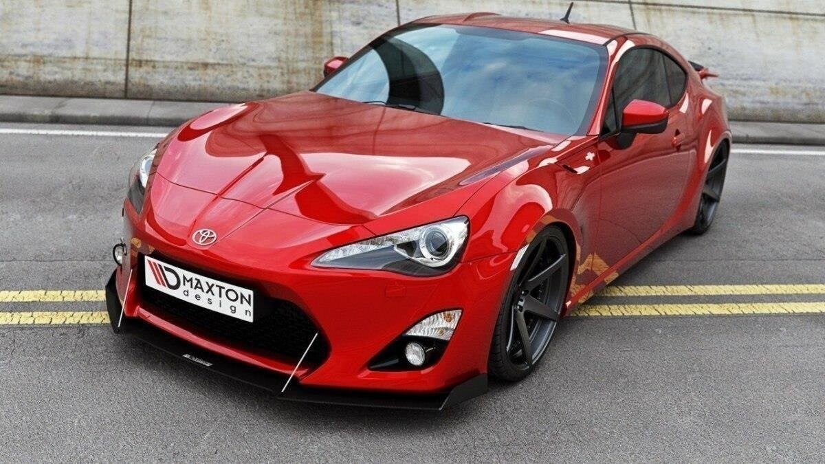 Street Pro Frontlippe passend für Toyota GT86 mit Wings schwarz matt