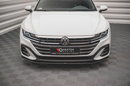 Street Pro Frontlippe passend für VW Arteon Limousine / Shooting Brake R-Line Mk1 FL schwarz matt