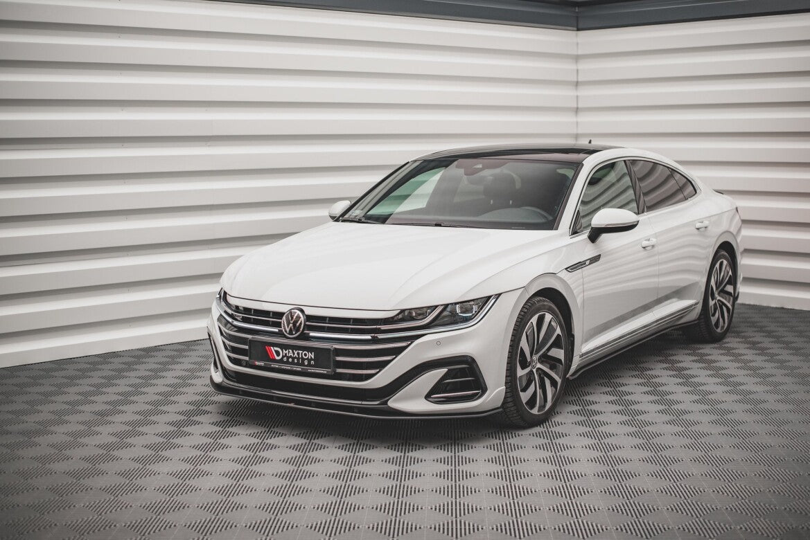 Street Pro Frontlippe passend für VW Arteon Limousine / Shooting Brake R-Line Mk1 FL schwarz matt
