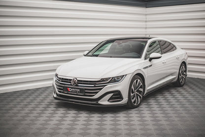 Street Pro Frontlippe passend für VW Arteon Limousine / Shooting Brake R-Line Mk1 FL schwarz matt