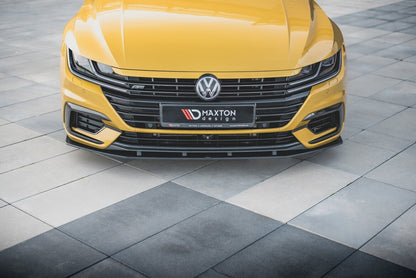 Street Pro Frontlippe passend für VW Arteon R-Line Limousine / Shooting Brake Mk1 schwarz matt
