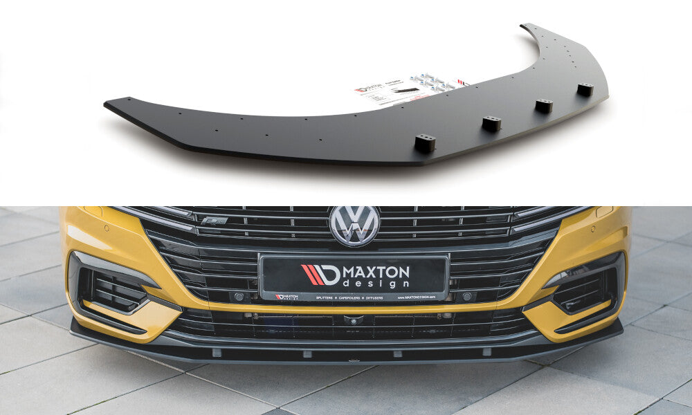 Street Pro Frontlippe passend für VW Arteon R-Line Limousine / Shooting Brake Mk1 schwarz matt
