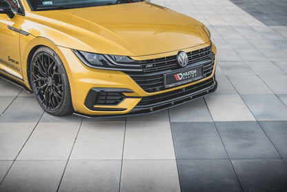 Street Pro Frontlippe passend für VW Arteon R-Line Limousine / Shooting Brake Mk1 schwarz matt