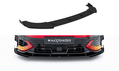 Street Pro Frontlippe passend für VW Golf GTI Clubsport Mk8 FL schwarz matt + Hochglanz Flaps