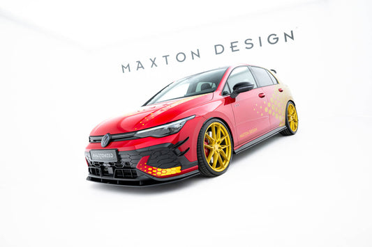 Street Pro Frontlippe passend für VW Golf GTI Clubsport Mk8 FL schwarz matt