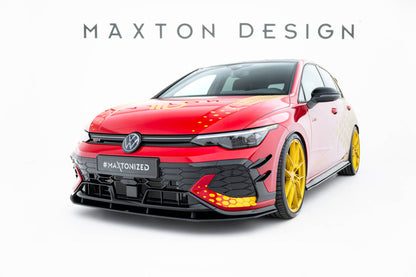 Street Pro Frontlippe passend für VW Golf GTI Clubsport Mk8 FL schwarz matt