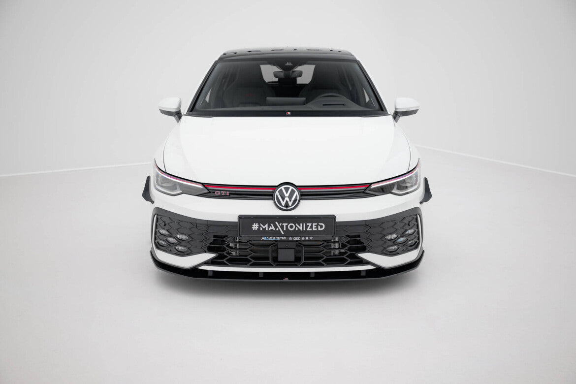 Street Pro Frontlippe passend für VW Golf GTI / GTE / R-Line Mk8 FL schwarz matt