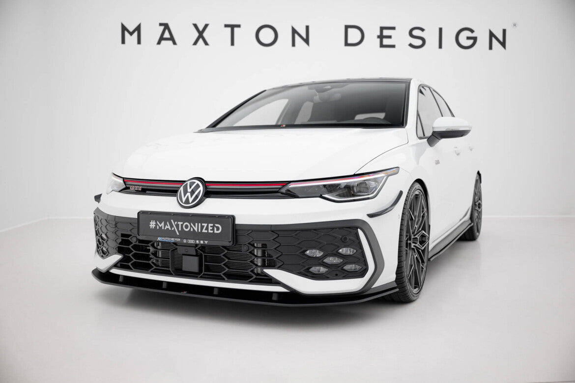 Street Pro Frontlippe passend für VW Golf GTI / GTE / R-Line Mk8 FL schwarz matt