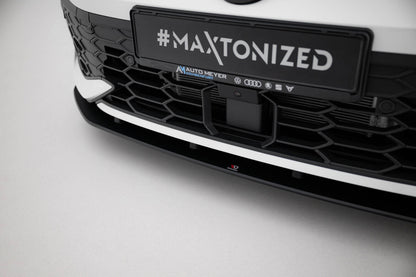 Street Pro Frontlippe passend für VW Golf GTI / GTE / R-Line Mk8 FL schwarz matt