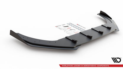 Street Pro Frontlippe passend für VW Golf GTI / GTE / R-Line Mk8 schwarz matt + Hochglanz Flaps
