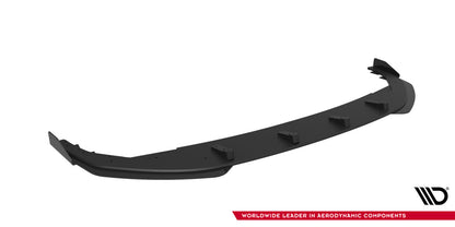 Street Pro Frontlippe passend für VW Golf R Hatchback Mk8 FL schwarz matt + Hochglanz Flaps