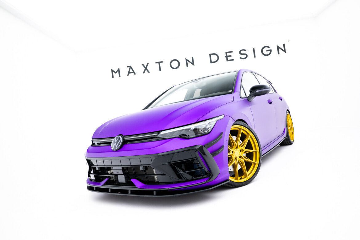 Street Pro Frontlippe passend für VW Golf R Hatchback Mk8 FL schwarz matt