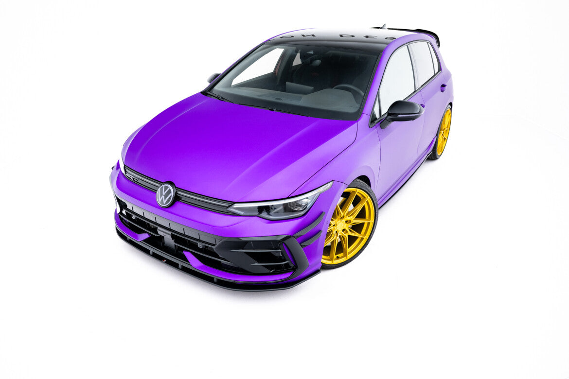 Street Pro Frontlippe passend für VW Golf R Hatchback Mk8 FL schwarz matt