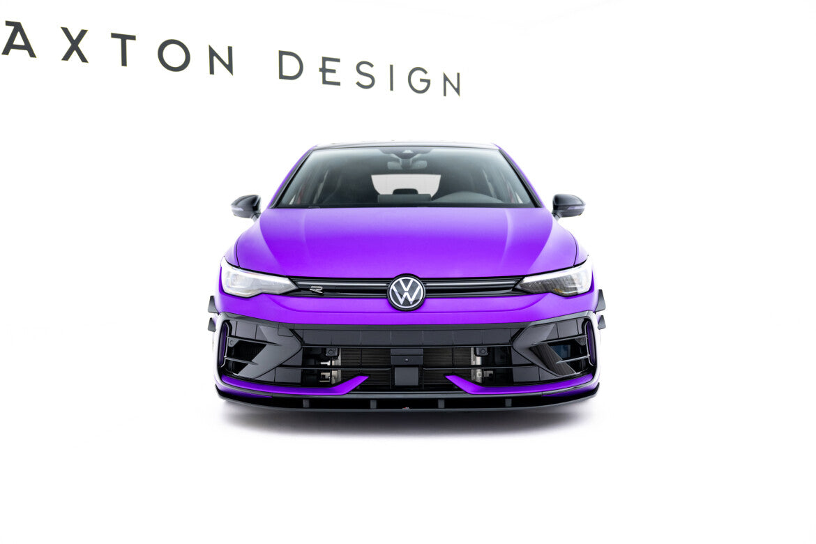 Street Pro Frontlippe passend für VW Golf R Hatchback Mk8 FL schwarz matt