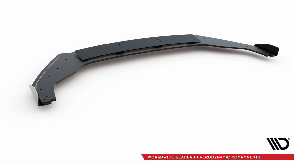 Street Pro Frontlippe passend für VW Golf R / R-Line Mk7 FL schwarz matt + Hochglanz Flaps