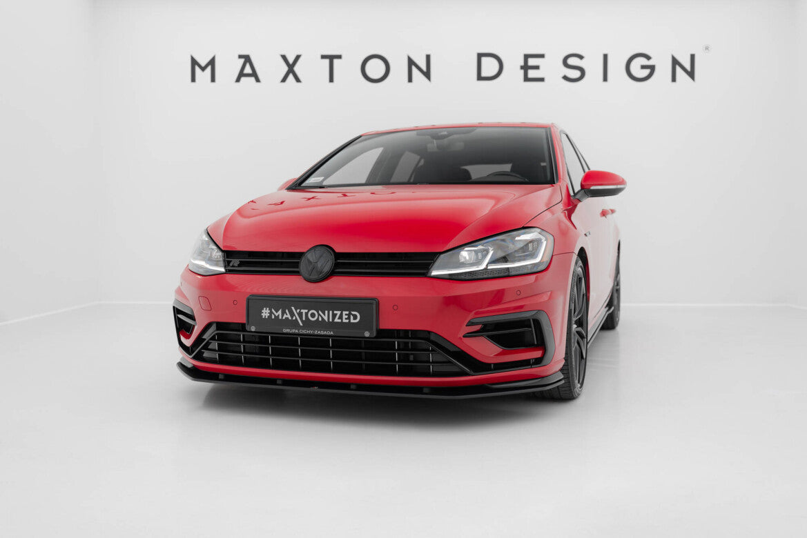 Street Pro Frontlippe passend für VW Golf R / R-Line Mk7 FL schwarz matt