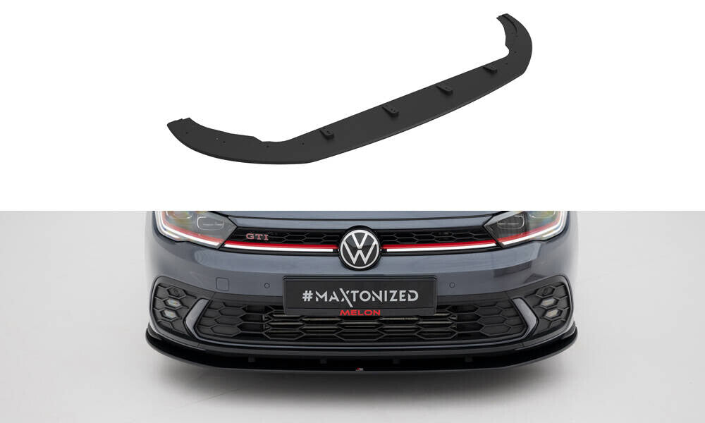 Street Pro Frontlippe passend für VW Polo GTI Mk6 FL schwarz matt