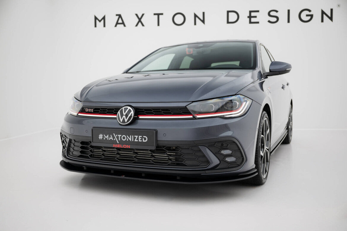 Street Pro Frontlippe passend für VW Polo GTI Mk6 FL schwarz matt