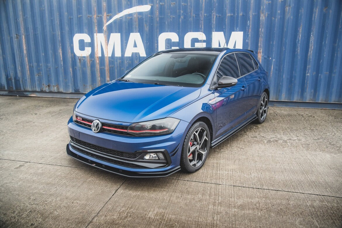 Street Pro Frontlippe passend für VW Polo GTI Mk6 schwarz matt
