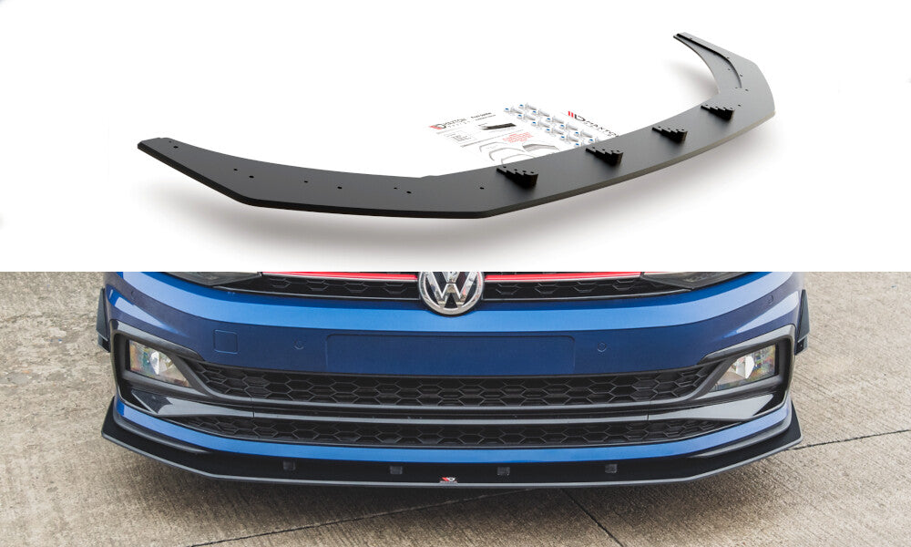 Street Pro Frontlippe passend für VW Polo GTI Mk6 schwarz matt