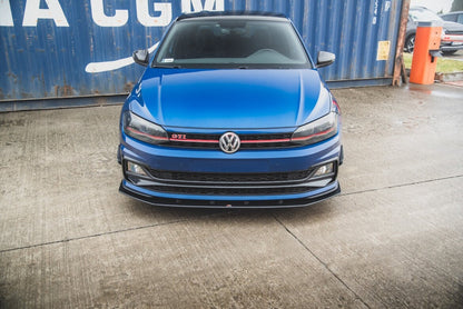 Street Pro Frontlippe passend für VW Polo GTI Mk6 schwarz matt