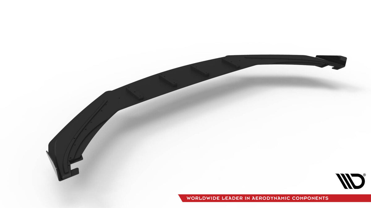 Street Pro Frontlippe passend für VW Scirocco R Mk3 schwarz matt + Hochglanz Flaps