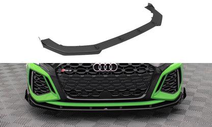 Street Pro Frontlippe V.1 passend für Audi RS3 8Y schwarz matt + Hochglanz Flaps