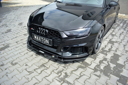 Street Pro Frontlippe V.1 passend für Audi RS3 Sportback 8V FL schwarz matt