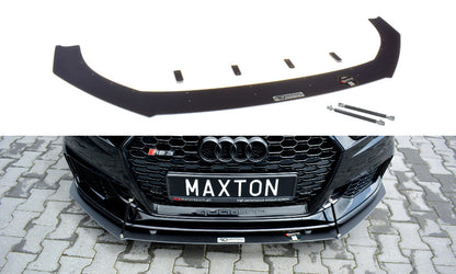 Street Pro Frontlippe V.1 passend für Audi RS3 Sportback 8V FL schwarz matt