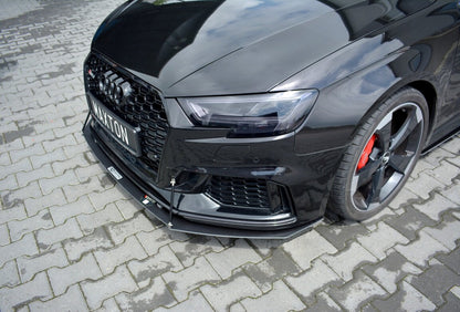 Street Pro Frontlippe V.1 passend für Audi RS3 Sportback 8V FL schwarz matt