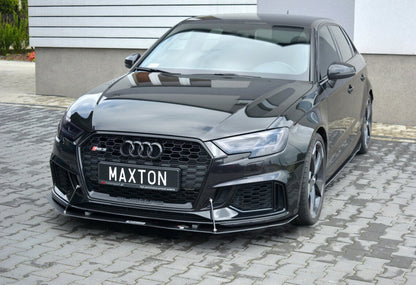 Street Pro Frontlippe V.1 passend für Audi RS3 Sportback 8V FL schwarz matt