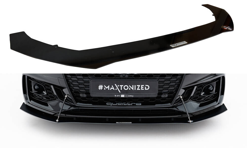 Street Pro Frontlippe V.1 passend für Audi RS5 Coupe / Sportback F5 schwarz matt