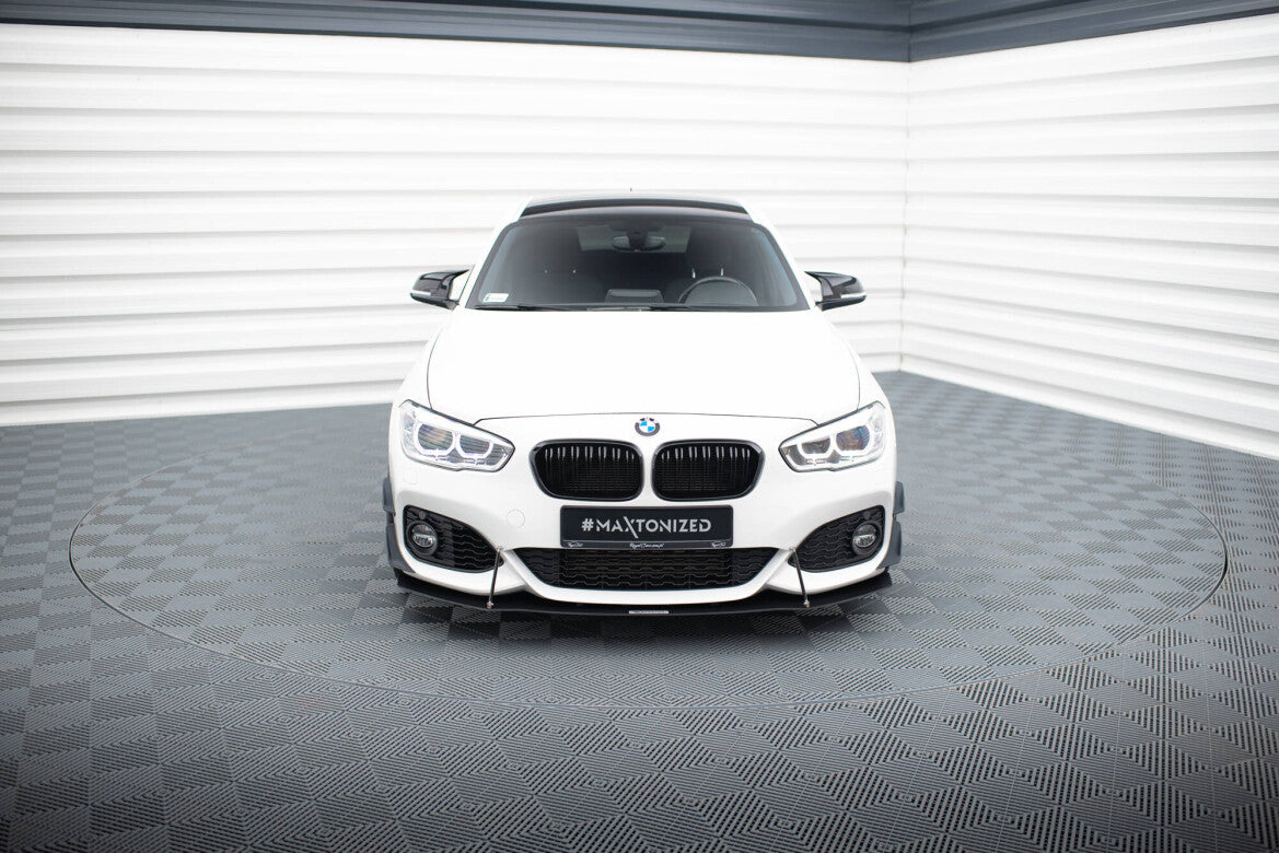 Street Pro Frontlippe V.1 passend für BMW 1er F20/F21 M-Power FL schwarz matt