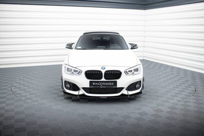 Street Pro Frontlippe V.1 passend für BMW 1er F20/F21 M-Power FL schwarz matt