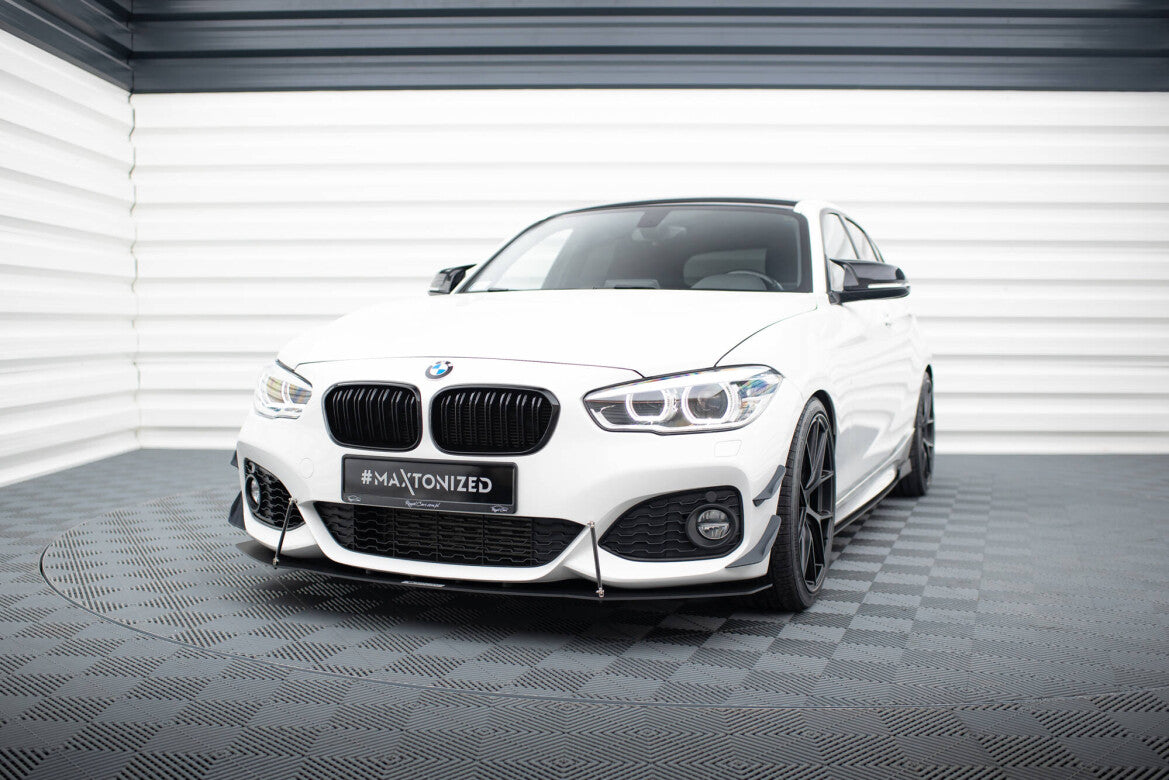 Street Pro Frontlippe V.1 passend für BMW 1er F20/F21 M-Power FL schwarz matt