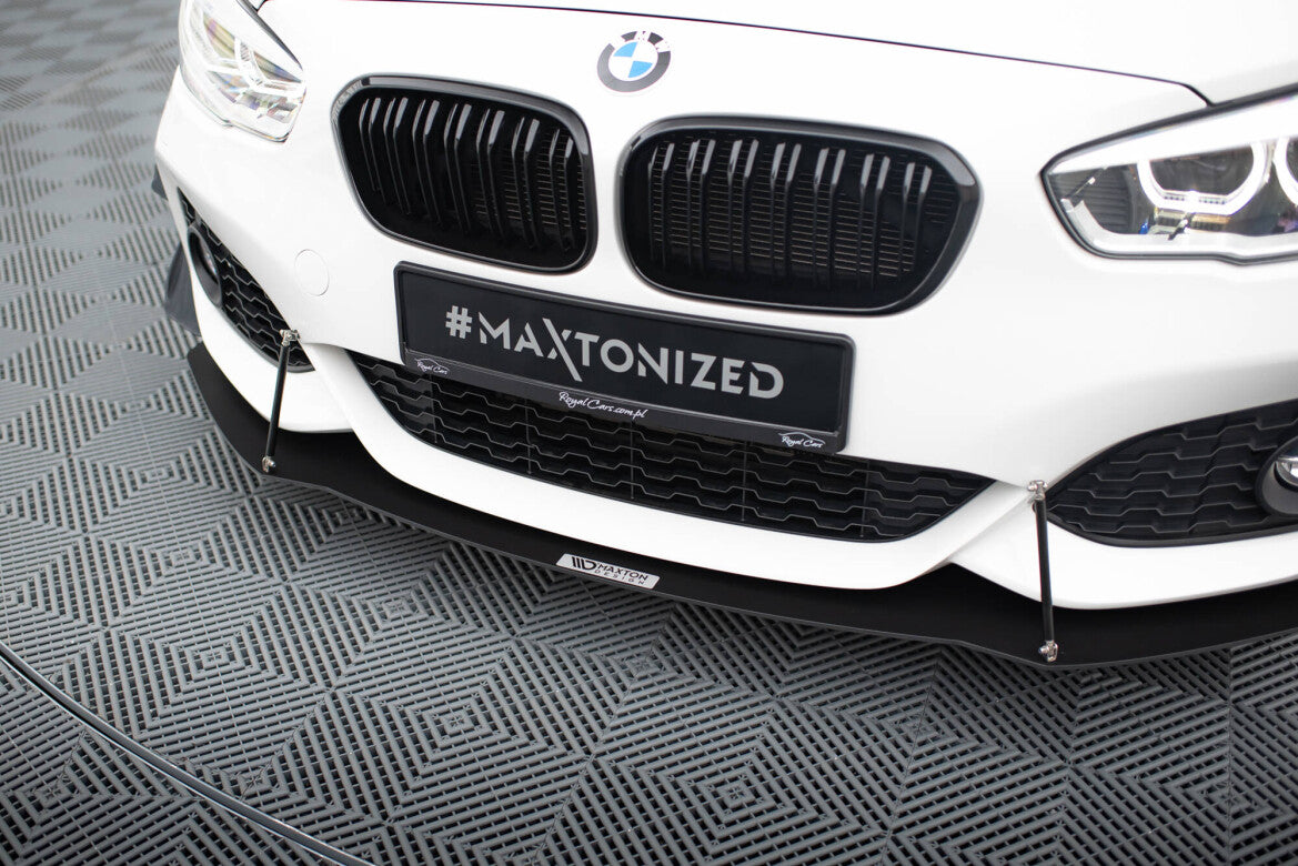 Street Pro Frontlippe V.1 passend für BMW 1er F20/F21 M-Power FL schwarz matt
