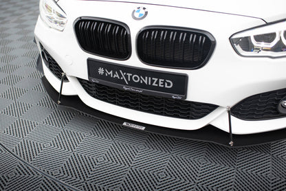 Street Pro Frontlippe V.1 passend für BMW 1er F20/F21 M-Power FL schwarz matt