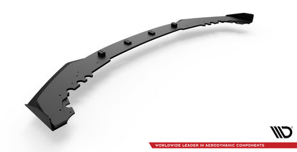 Street Pro Frontlippe V.1 passend für BMW M2 Competition F87 schwarz matt + Hochglanz Flaps