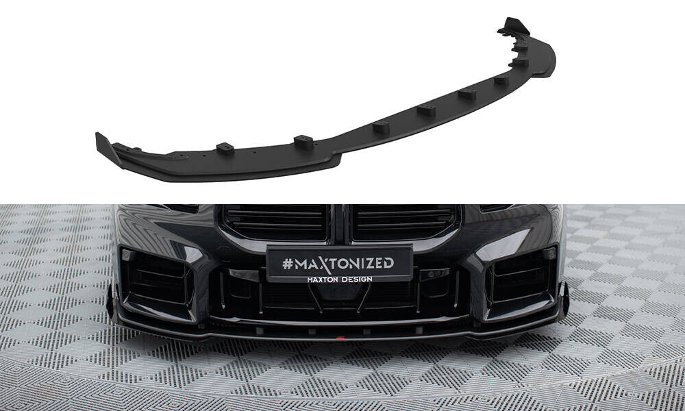 Street Pro Frontlippe V.1 passend für BMW M2 G87 schwarz matt + Hochglanz Flaps
